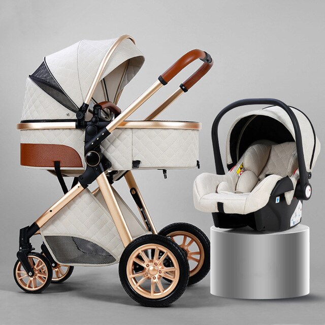 Poussette Trio 3-en-1 Royal – Luxe Élégant & Praticité
