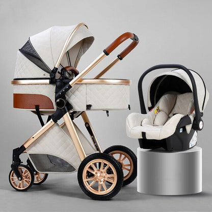 Poussette Trio 3-en-1 Royal – Luxe Élégant & Praticité