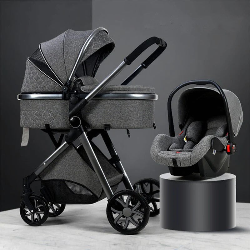 Poussette Trio 3-en-1 Royal – Luxe Élégant & Praticité