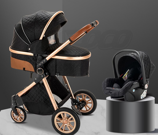 Poussette Trio 3-en-1 Royal – Luxe Élégant & Praticité