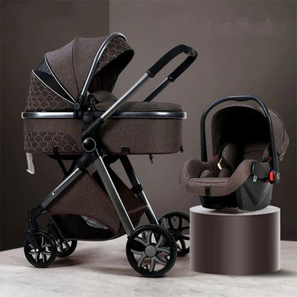Poussette Trio 3-en-1 Royal – Luxe Élégant & Praticité
