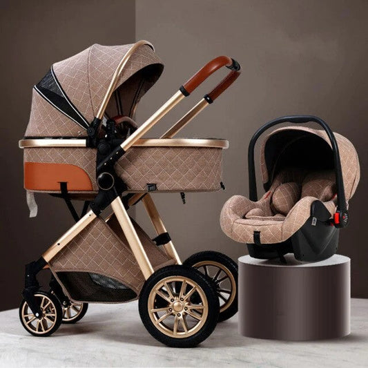 Poussette Trio 3-en-1 Royal – Luxe Élégant & Praticité